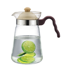 Haonai 1L clear tea kettle glass tea kettle heat resistant tea kettle pyrex glass tea kettle